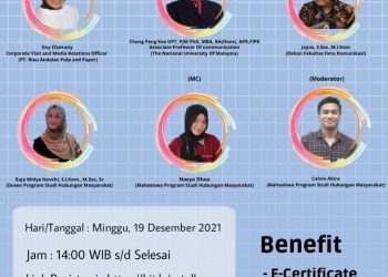 CSR Di Tengah Pandemi, Seminar Online Prodi Hubungan Masyarakat UMRI