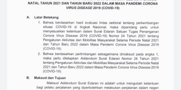 Surat Edaran No.24 th 2021 yang Berlaku Selama Periode NATARU 2021-2022