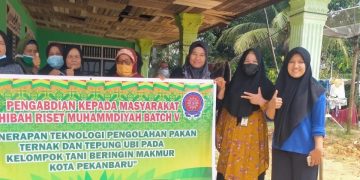 Tim Pengabdian UMRI Diseminasikan Teknologi Pengering Ubi Kayu untuk Pakan Ternak