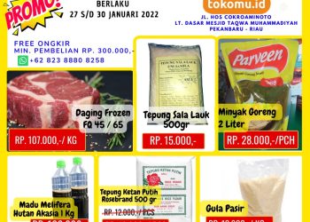 Promo tokomu.id Periode 27 s/d 30 Januari 2022