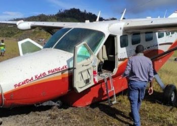 Pecah Ban, Pesawat SAS Tergelincir di Bandara Bilorai Sugapa Papua