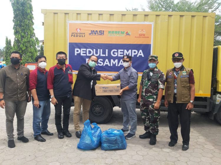 Bantu Korban Gempa Pasaman, JMSI Gandeng Artha Graha Peduli