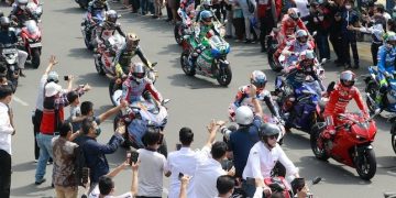 Fans Indonesia Heboh, Para Rider MotoGP Bangga Pamer Foto Parade di Jakarta