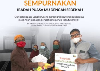 H-01 MENUJU RAMADHAN : Sempurnakan Ibadah Puasamu dengan Sedekah