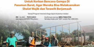 LAZISMU Pekanbaru : Gotong – Royong Bangun Musholla di Pasaman Barat