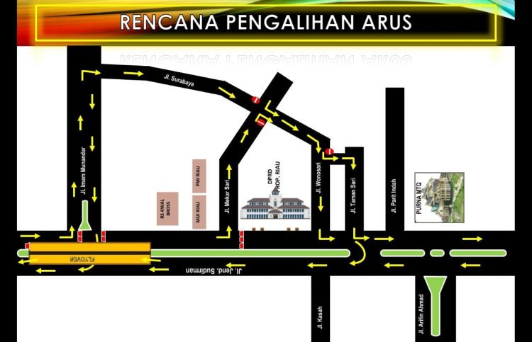 Besok Demo Mahasiswa, DisHub Pekanbaru Lakukan Rekayasa Arus untuk Antisipasi Macet