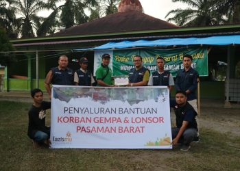 LAZISMU Pekanbaru Bantu Korban Dampak Gempa Bumi Pasaman Barat