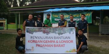 LAZISMU Pekanbaru Bantu Korban Dampak Gempa Bumi Pasaman Barat
