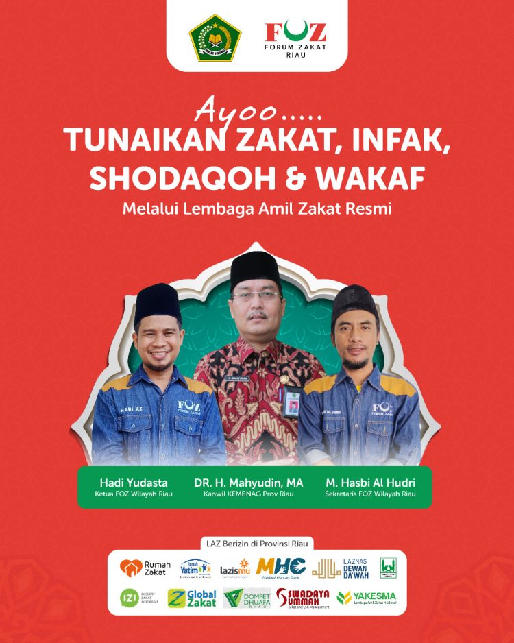 Ayoo Tunaikan Zakat, Infak, Shodaqoh dan Wakaf Melalui Lembaga Amil Zakat Resmi