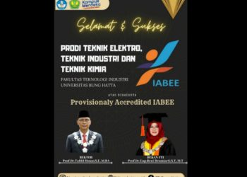 Tiga Program Studi di FTI Universitas Bung Hatta Berhasil Raih Akreditasi Internasional