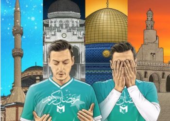 Sambut Ramadhan, Mesut Oezil Posting Foto Masjid Indonesia
