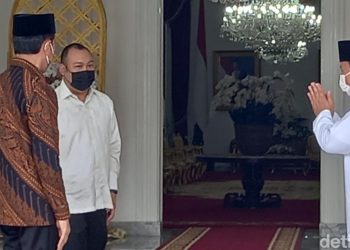 Lebaran, Prabowo dan Putra Tunggalnya Sowan ke Presiden Jokowi