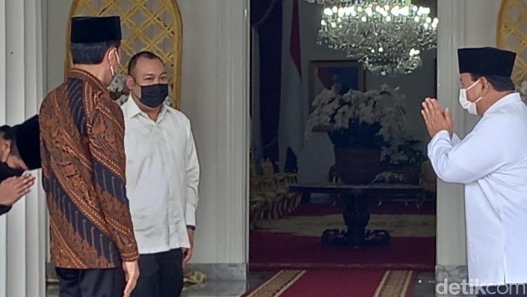Lebaran, Prabowo dan Putra Tunggalnya Sowan ke Presiden Jokowi
