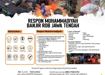 LAZISMU Pekanbaru : Respon Muhammadiyah Banjir ROB Jawa Tengah