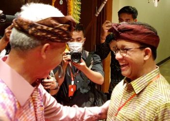 Momen Akrab Anies Baswedan dan Ganjar Pranowo di RAKERNAS APPSI