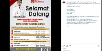 Tarif Parkir di Kota Wisata Bukittinggi Tak Wajar ? Lapor ke Nomor ini