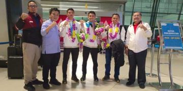 Juara Dunia Panjat Tebing Veddriq dan Kiromal Disambut Kemenpora