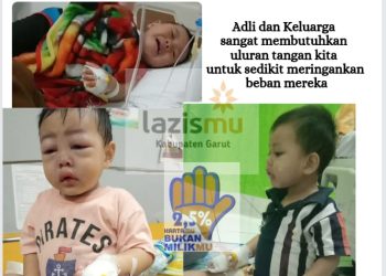 LAZISMU Garut : Adil, Balita yang sedang Berjuang untuk Sembuh dari Hisprung