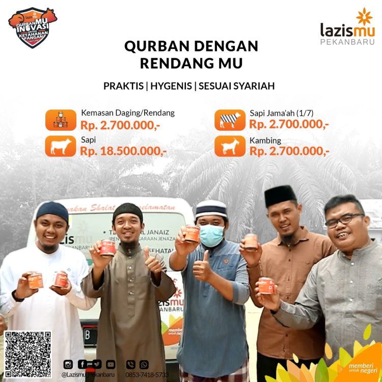LAZISMU Pekanbaru : QURBAN RENDANGMU Praktis , Hygenis dan Sesuai Syariah