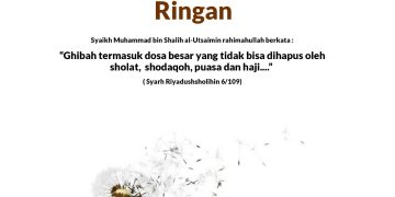 Dosa Besar Yang dianggap Ringan