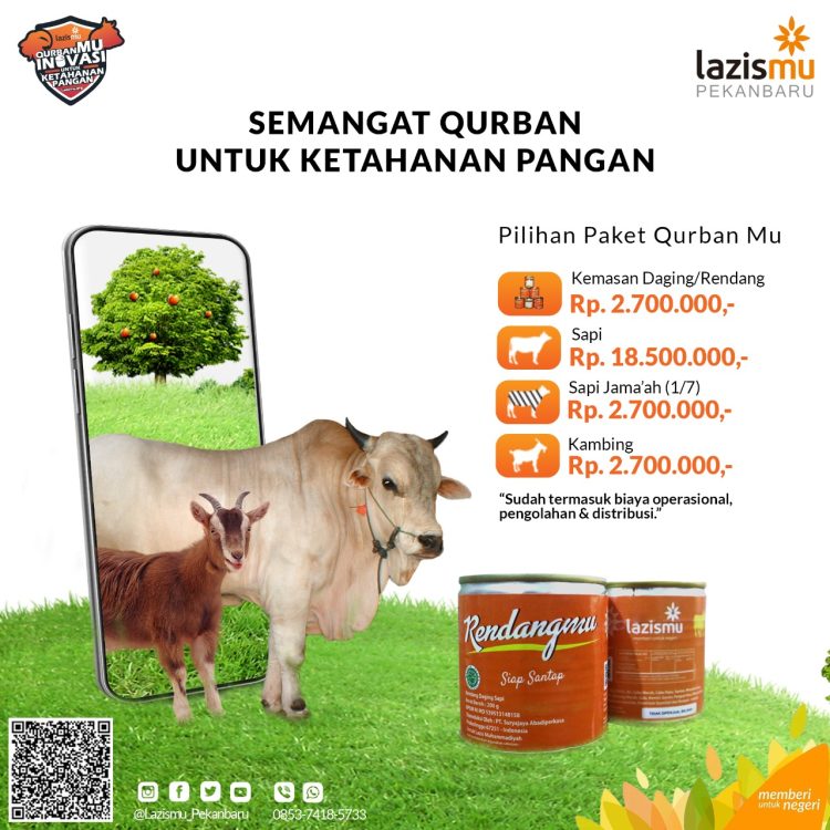 LAZISMU Pekanbaru : Semangat QurbanMu untuk Ketahanan Pangan
