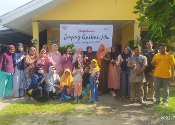 LAZISMU Pekanbaru Gandeng Pimpinan Cabang  Aisyiyah Rumbai Salurkan Qurban Idul Adha