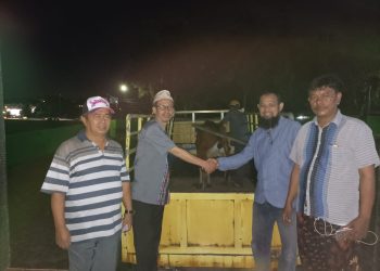 Perdana, IKM Jakabaring Qurban 2 Ekor Sapi. BMKM Sumsel Bantu 1 Sapi