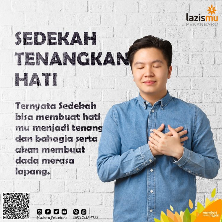 LAZISMU Pekanbaru : Sedekah Tenangkan Hati