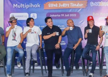 Bareng Erick Thohir & Teten Masduki, Slank Luncurkan Slankop, Apa itu ?