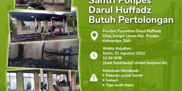 Hangus Terbakar, Santri Ponpes Darul Huffadz Butuh Pertolongan