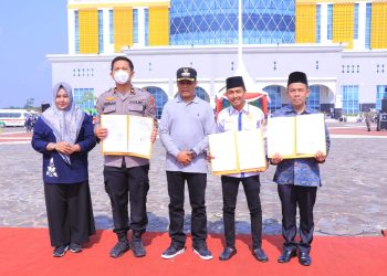 Pj. Walikota Saksikan Penandatanganan Kerja Sama Antara DP3APM dengan MPD ICMI Muda Pekanbaru