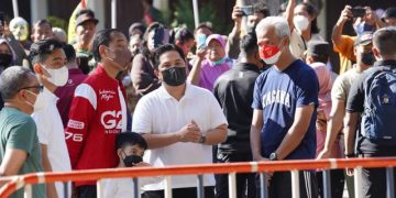 Jokowi, Erick, Ganjar, dan Gibran Kompak CFD-an di Solo