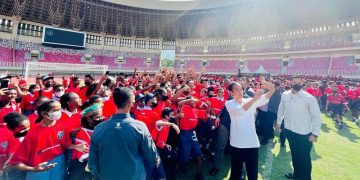 Presiden Jokowi Resmikan Papua Football Academy