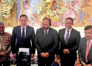 Anies Baswedan Bersanding dengan JK, Surya Paloh, AHY dan Ahmad Syaikhu: Koalisi Terbentuk ?