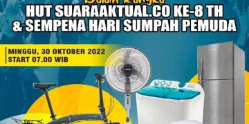 HUT Media Online suaraaktual.co ke- 8 Th, Doorprize Menarik untuk Warga Tenayan – Kulim Disiapkan