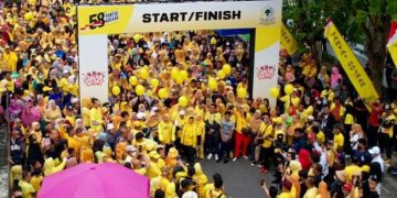 MKGR Pekanbaru : Jalan Sehat Partai GOLKAR Pecahkan Rekor MURI
