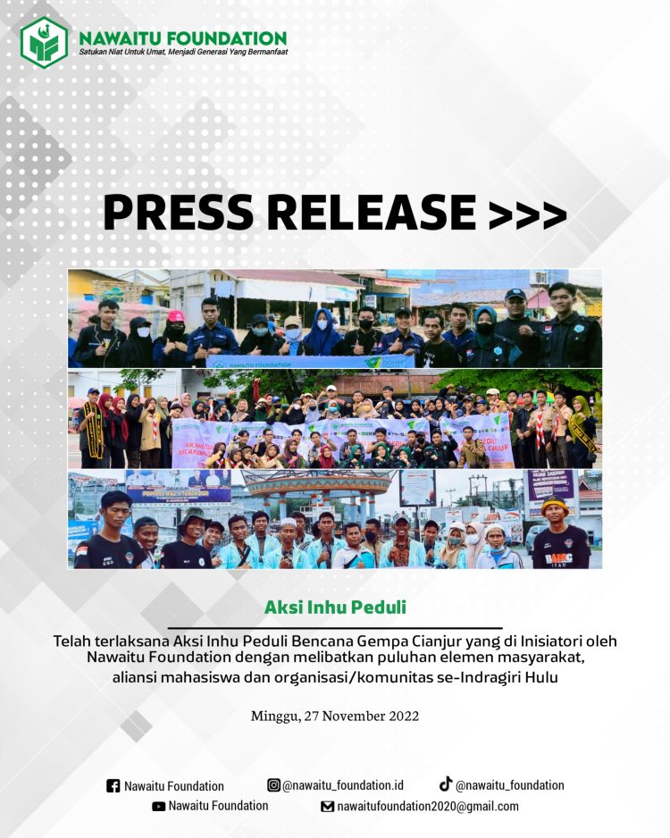 Aksi INHU Peduli Bencana GEMPA CIANJUR