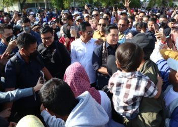 Ternyata Massa yang Menyambut Erick Thohir lebih Banyak dari Anies Baswedan