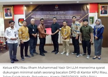 Baru 41 Bacalon DPD yang menyerahkan Dokumen