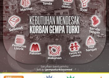 KEBUTUHAN MENDESAK KORBAN GEMPA TURKI