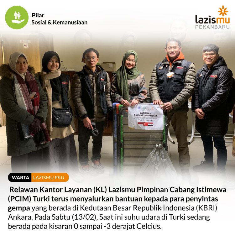 LAZISMU Bantu Bencana Gempa Turki