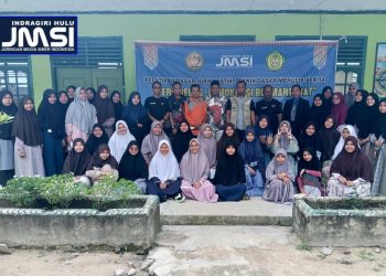 Rangkaian HUT JMSI dan HPN 2023 di Inhu, Santri Khairul Ummah Diajarkan Buat Berita