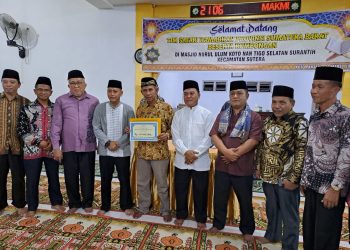Rektor Universitas Bung Hatta beserta TSR VIII Pemprov Sumbar, Sambangi Masjid Nurul Ulum Surantih Pesisir Selatan