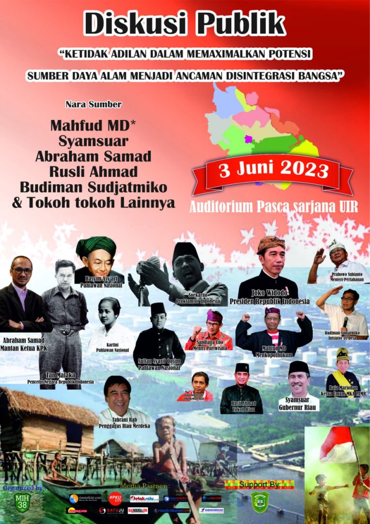 Diskusi Publik Hadirkan Pembicara Nasional dengan Tema Ketidak Adilan dalam Maximalkan Potensi Sumber Daya Alam Menjadi Ancaman Disintegrasi Bangsa