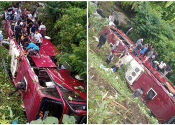 PENUTURAN Warga, Kecelakaan Bus Besar Masuk Jurang di Guci Tegal: Penumpang Masuk, Sopir Ngopi