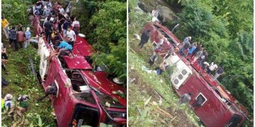 PENUTURAN Warga, Kecelakaan Bus Besar Masuk Jurang di Guci Tegal: Penumpang Masuk, Sopir Ngopi