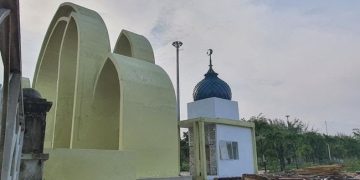 Mewah ! Pos Jaga Masjid Raya An-Nur di Riau ini Telan Dana Rp 130 Juta