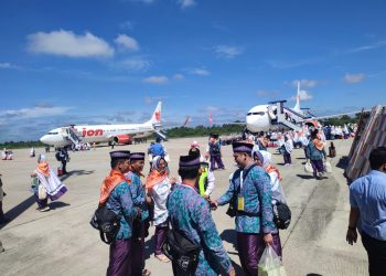 Keberangkatan Calon Jemaah Haji di Bandara AP II Berjalan Sukses