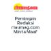 Pemimpin Redaksi riaumag.com Minta Maaf