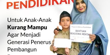 LAZISMU Pekanbaru : Lagi Bantu Pendidikan untuk Anak-anak Kurang Mampu